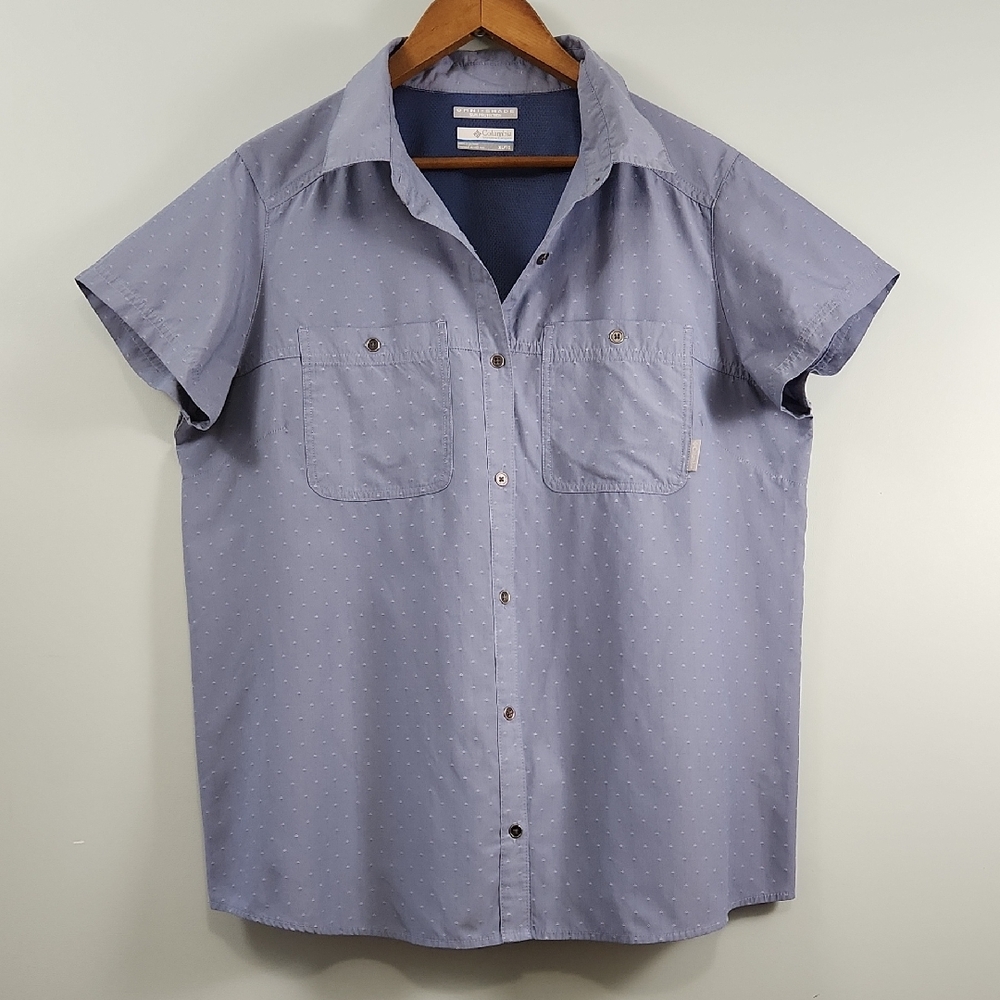 Columbia Women's Omni-Shade Short Sleeve Button-Down Shirt